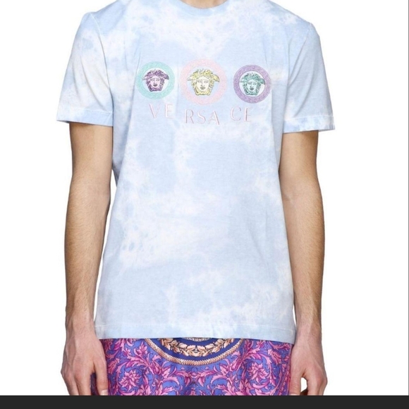 Versace Blue Short Sleeve Tee